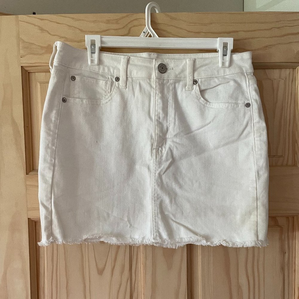 White American Eagle Mini Skirt